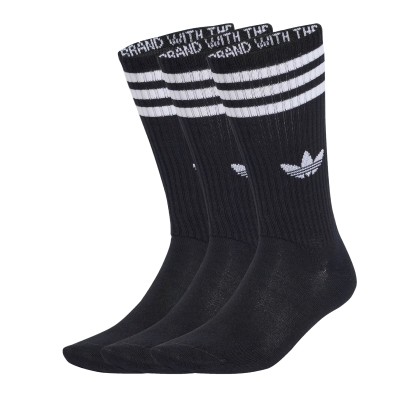 adidas Originals Meias 3s High Cr S 3p Black/black/black