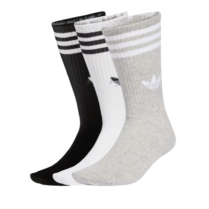 adidas Originals Meias 3s High Cr S 3p White/mgreyh/black