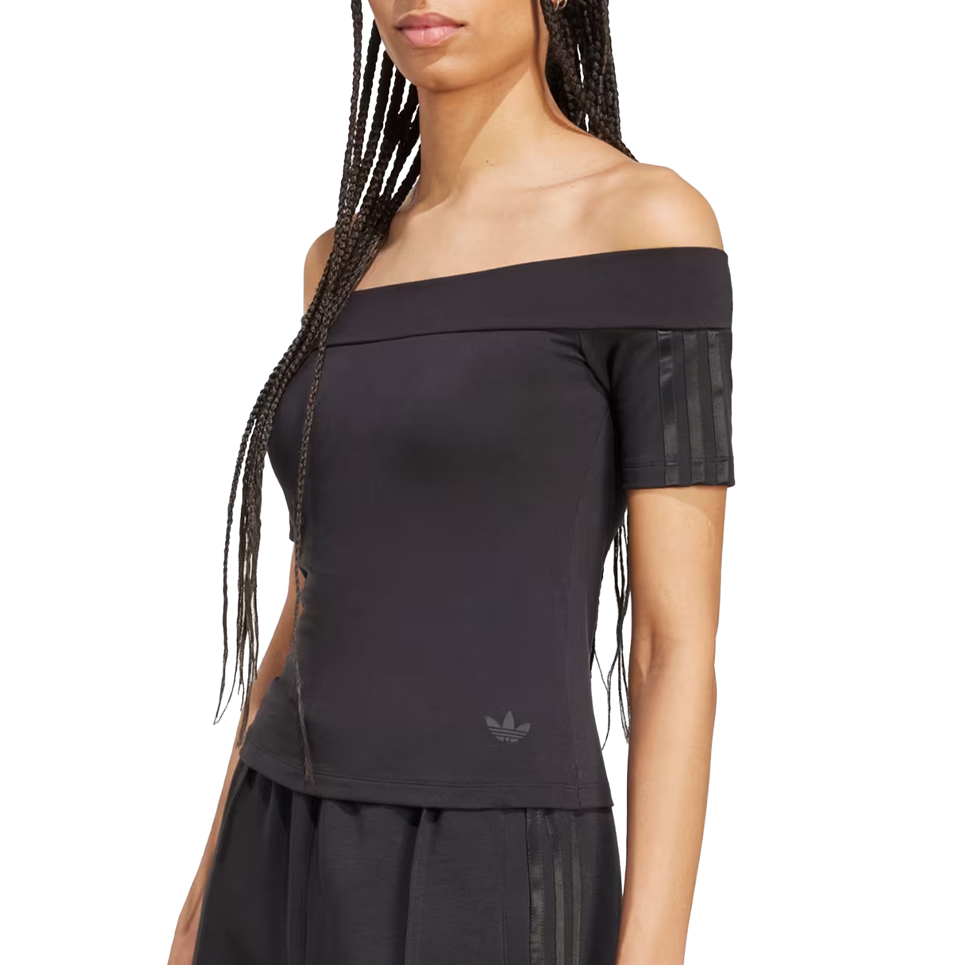 adidas Originals T-Shirt Com Decote Bandeau Black