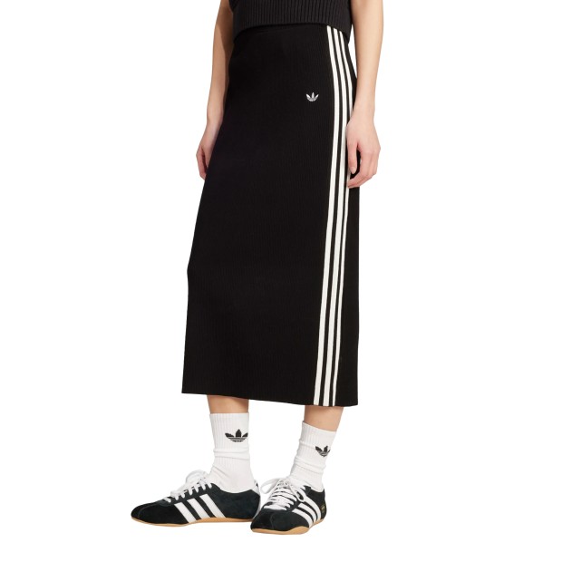 adidas Originals Saia De Malha 3-Stripes Adicolor Black