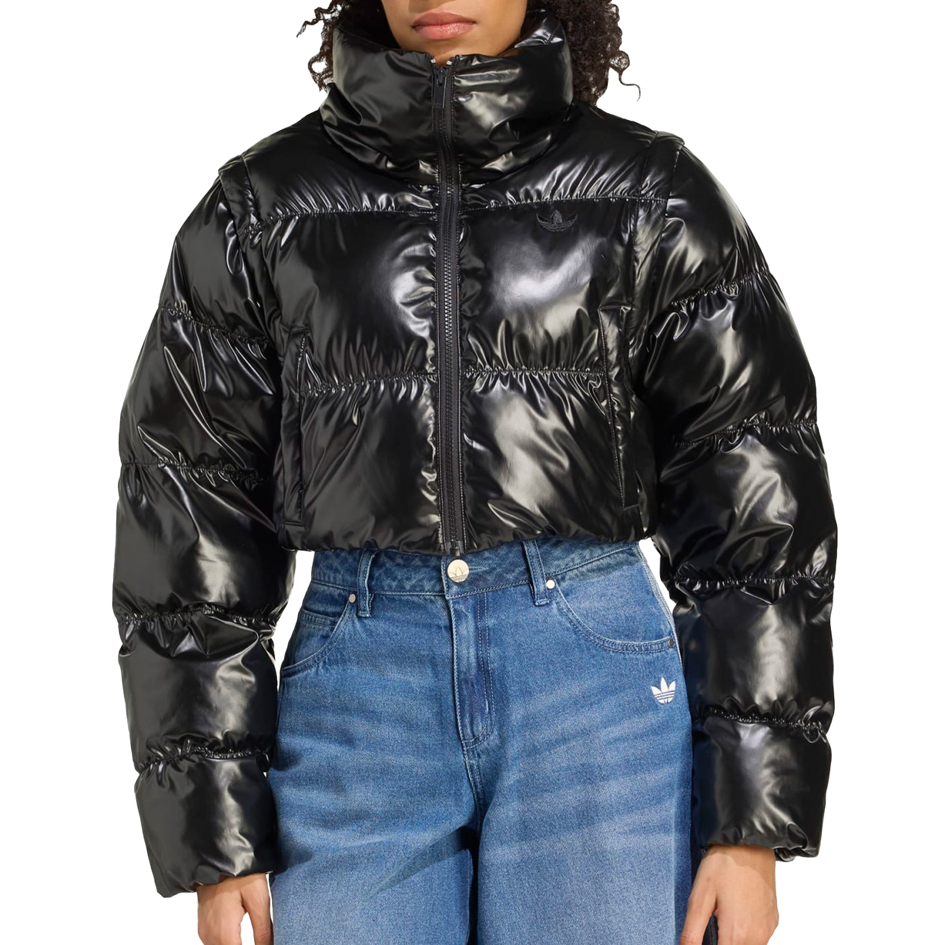 adidas Originals Casaco Puffer Brilhante 2 Em 1 Black