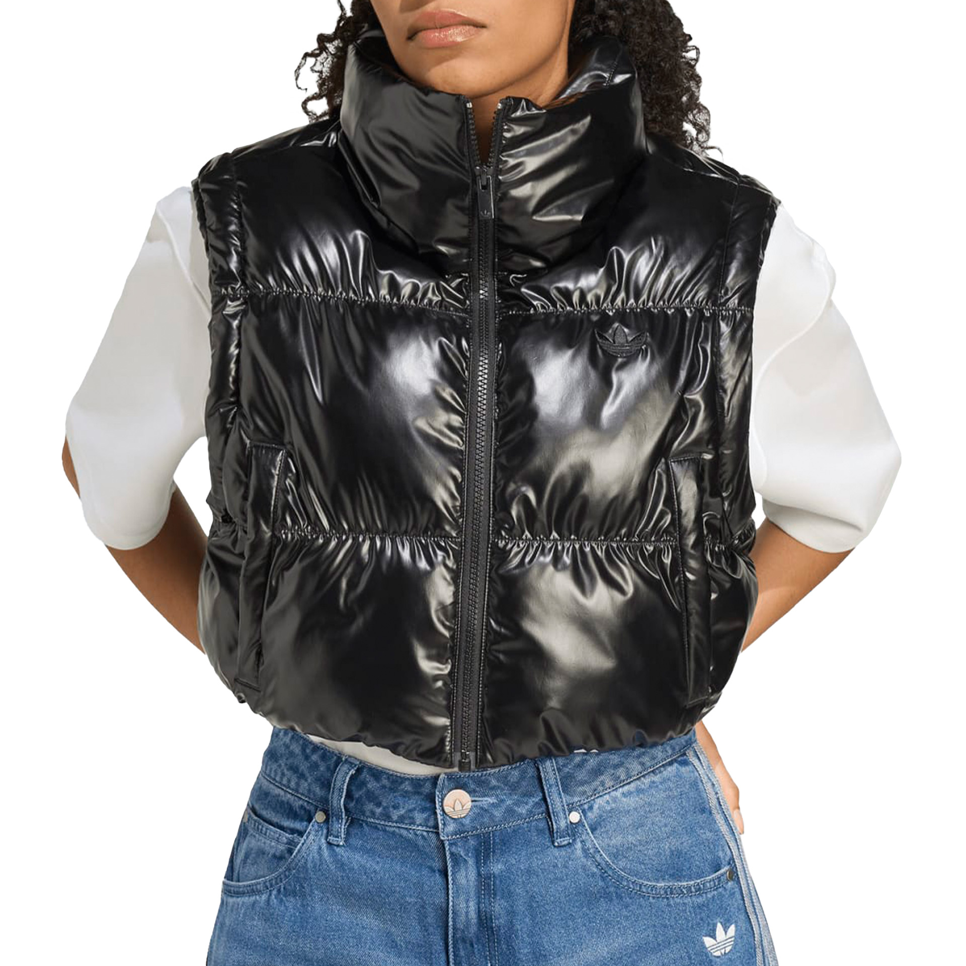 adidas Originals Casaco Puffer Brilhante 2 Em 1 Black