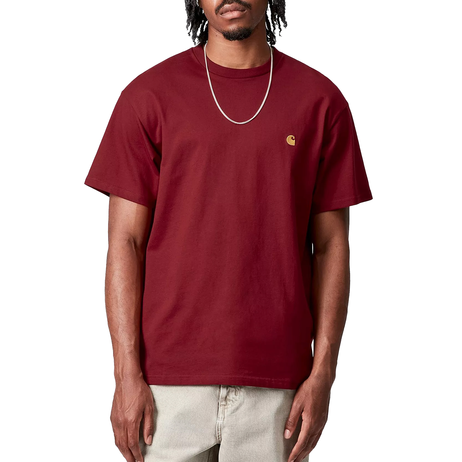 Carhartt Wip T-shirt Chase Scarlet Gold