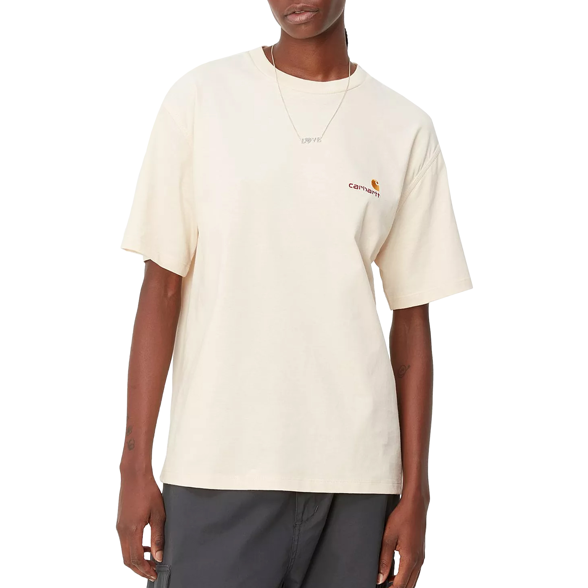 Carhartt Wip T-shirt American Script W Natural
