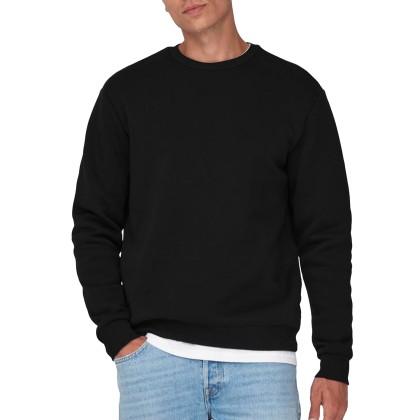 Only&Sons  Camisola Ceres Crew  Black