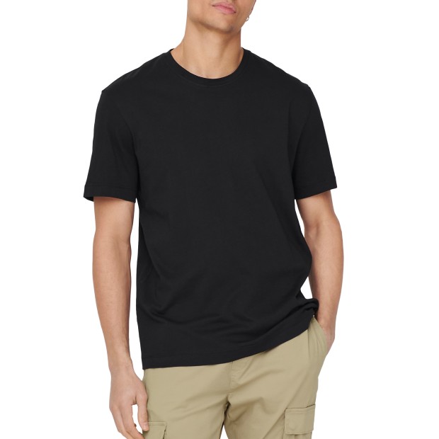 Only&sons T- Shirt Onsmax Life Stitch Black