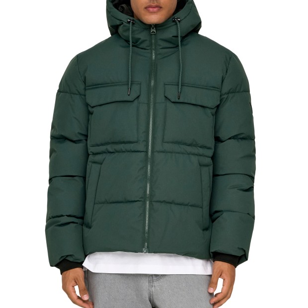 Only&Sons  Casaco Elijah Pckt Otw  Darkest Spruce