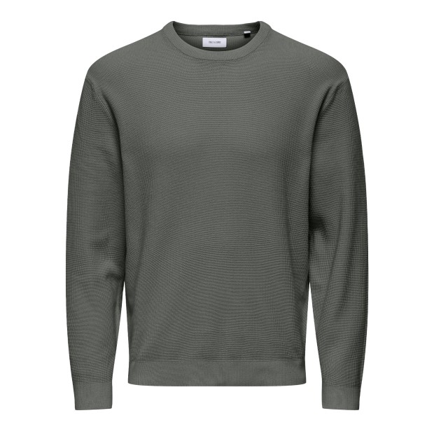 Only&Sons  Camisola Tony Ds 12  Waffle Knit  Wrough