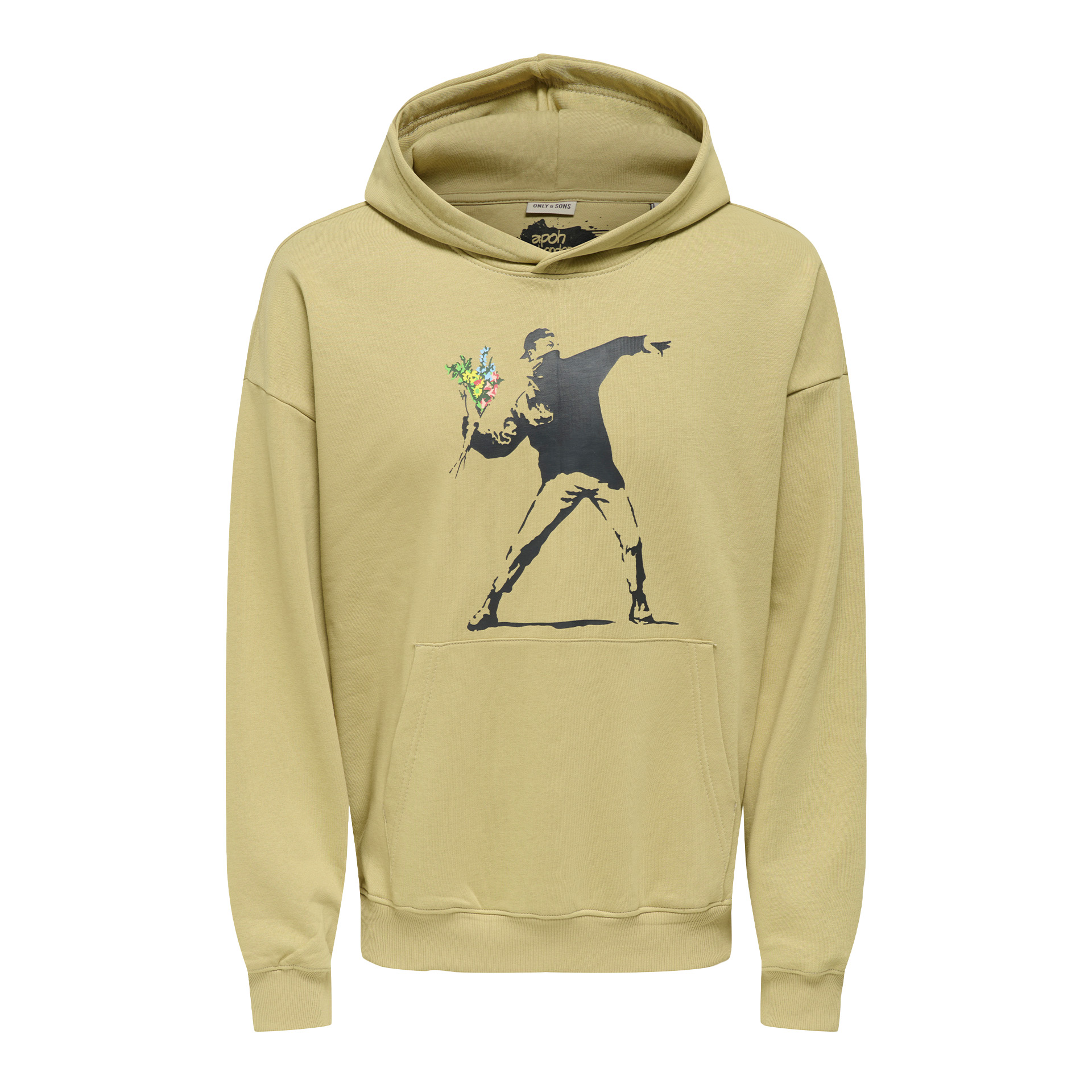 Only&Sons Sweat Banksy Vtg Vd Twill