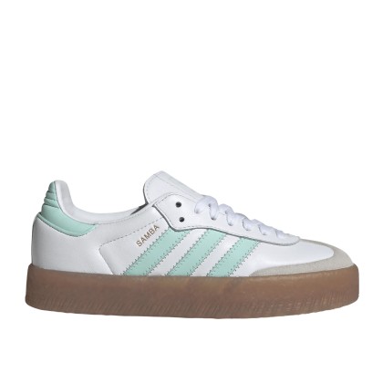 adidas Originals Sambae J Cloud White / Clear Mint / Gold Metallic