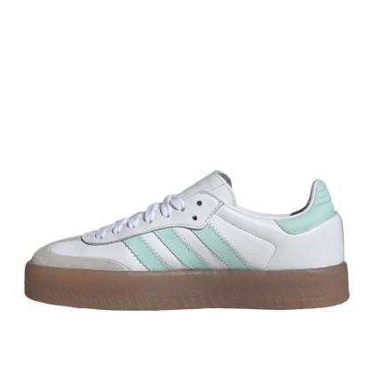 adidas Originals Sambae J Cloud White / Clear Mint / Gold Metallic adidas Originals Sambae J Cloud White / Clear Mint / Gold Metallic
