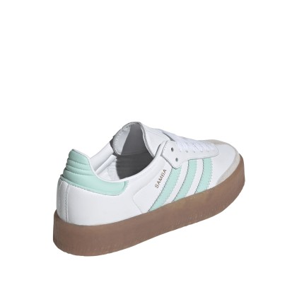adidas Originals Sambae J Cloud White / Clear Mint / Gold Metallic adidas Originals Sambae J Cloud White / Clear Mint / Gold Metallic