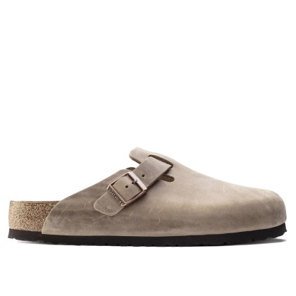 Birkenstock Boston Sfo Leather Tobacco Brown