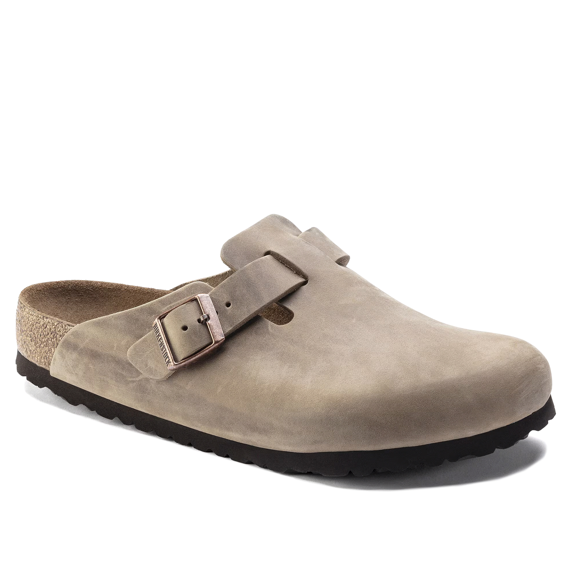 Birkenstock Boston Sfo Leather Tobacco Brown
