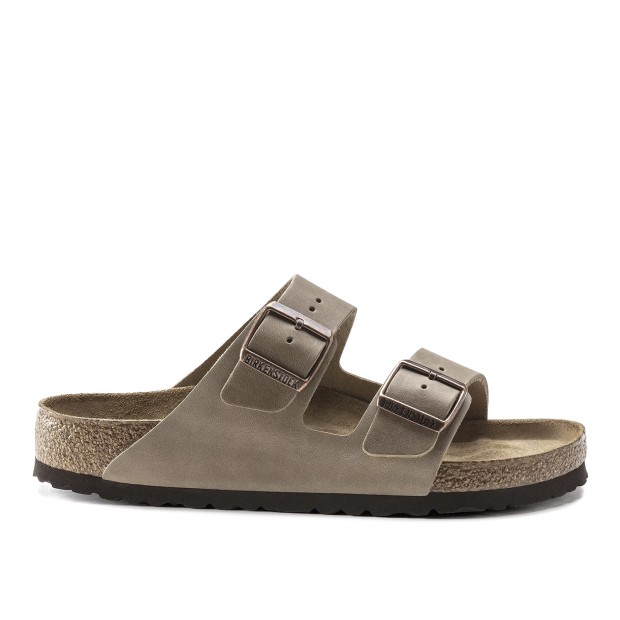 Birkenstock Arizona Soft Footbed Natural Leather Oiled Narrow Fit