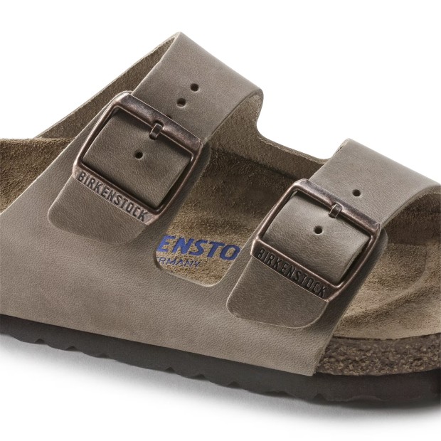 Birkenstock Arizona Soft Footbed Natural Leather Oiled Narrow Fit