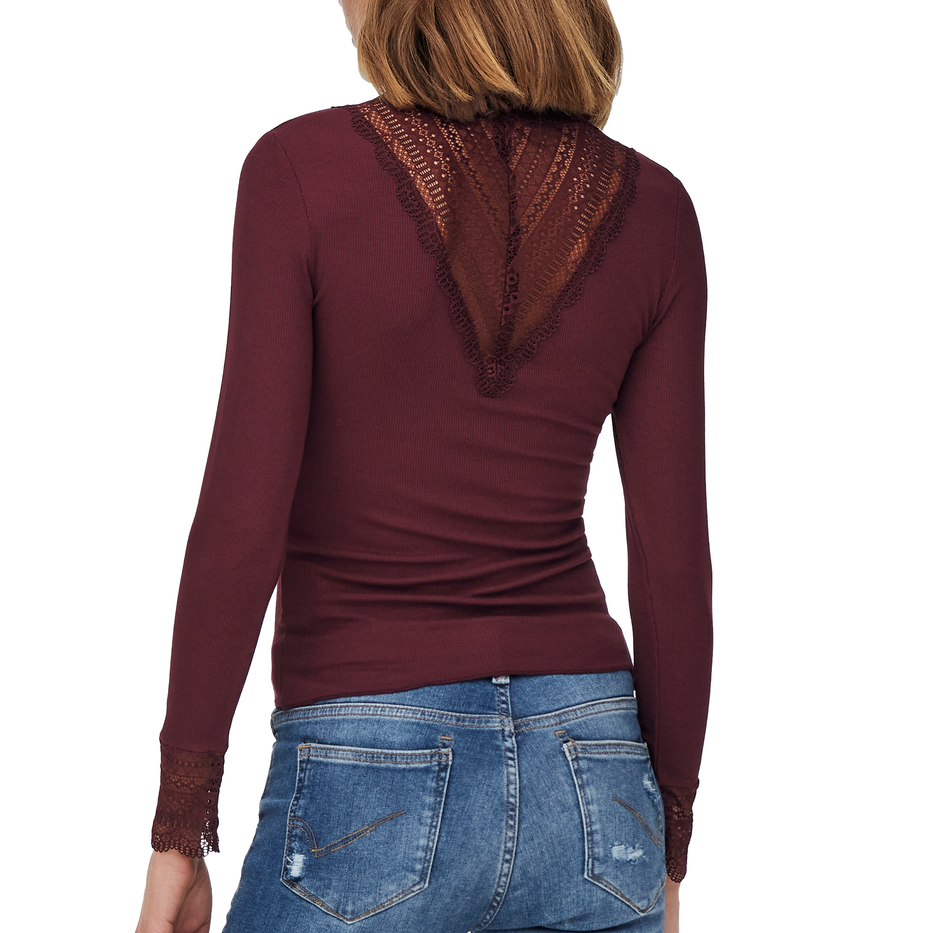 Only Top Tilde High Neck Lace Jrs Port Royale