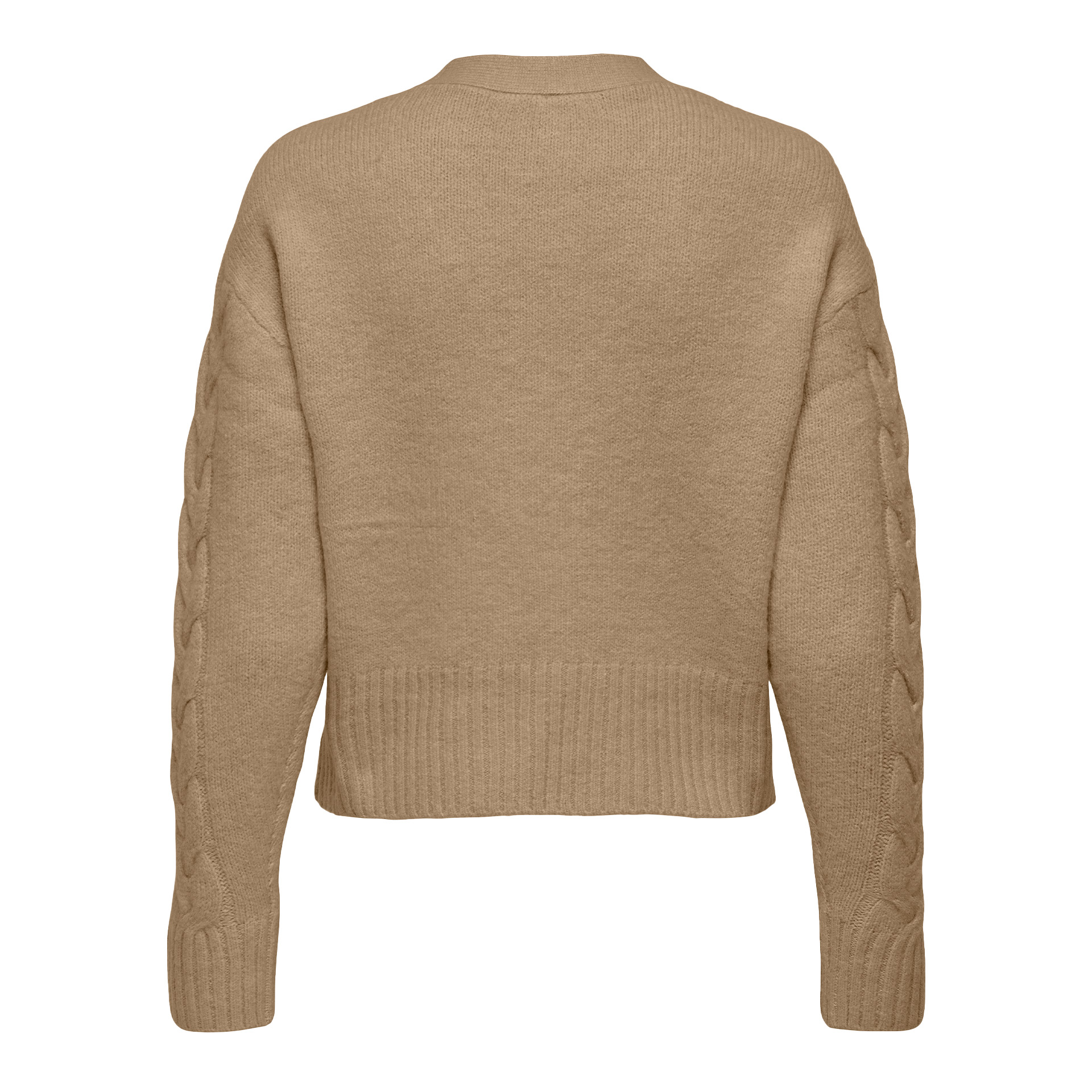 Only Casaco Rio Life Cable Cardigan Knt Tannin Melang