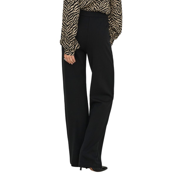 Only Calça Onlpoptrash Life Hw Belt Wide Pnt Black