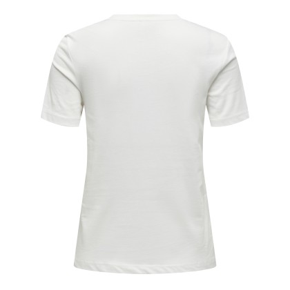 Only  T-Shirt Tanya Life Reg  Leo Print Top Jrs Cloud