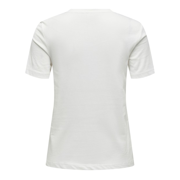 Only  T-Shirt Tanya Life Reg  Leo Print Top Jrs Cloud