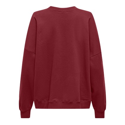 Only  Sweat Bila  Bear O-Neck Swt Cabernet Lazy Only  Sweat Bila  Bear O-Neck Swt Cabernet Lazy