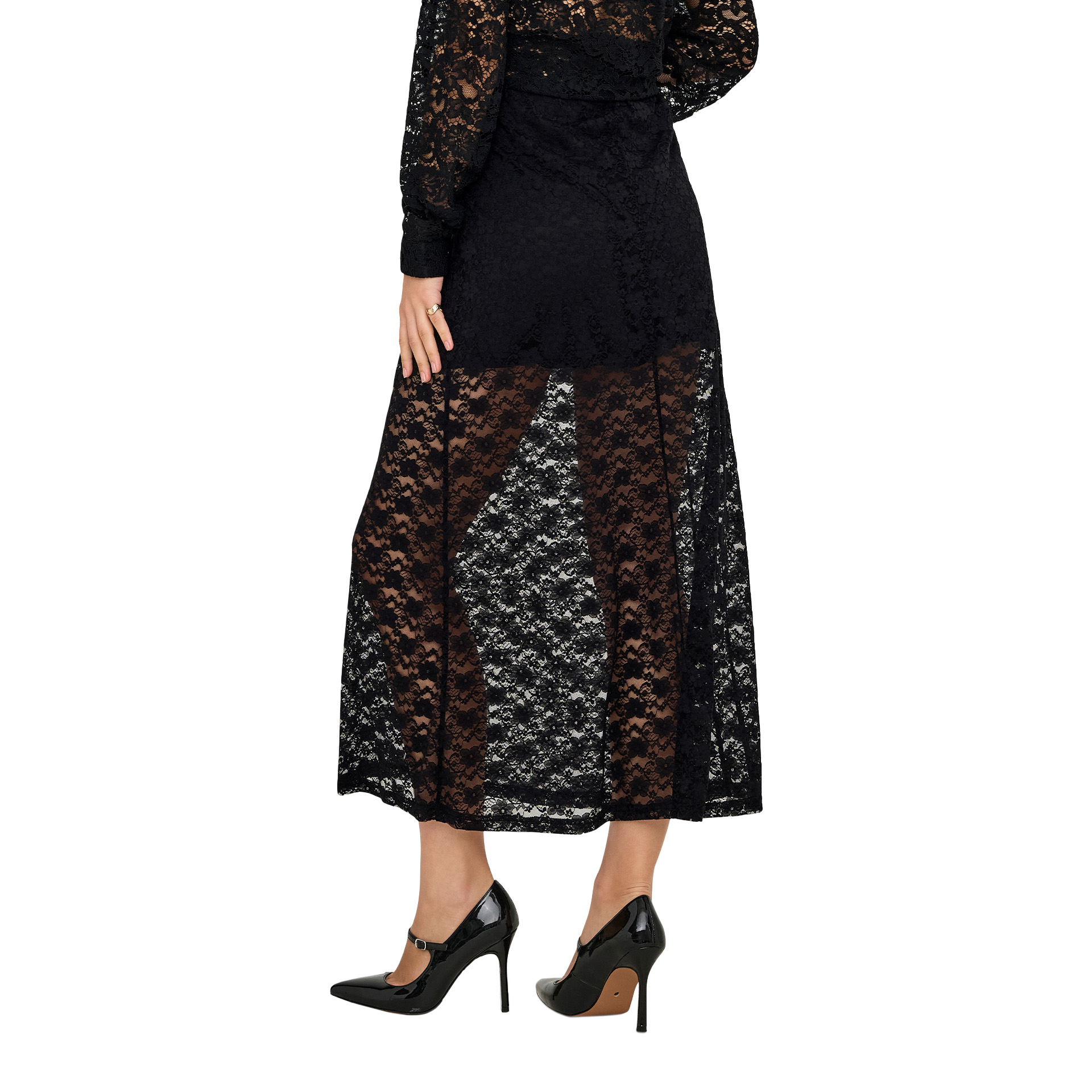 Only Saia Chigo Cali Life Lace Ankle Wvn Black