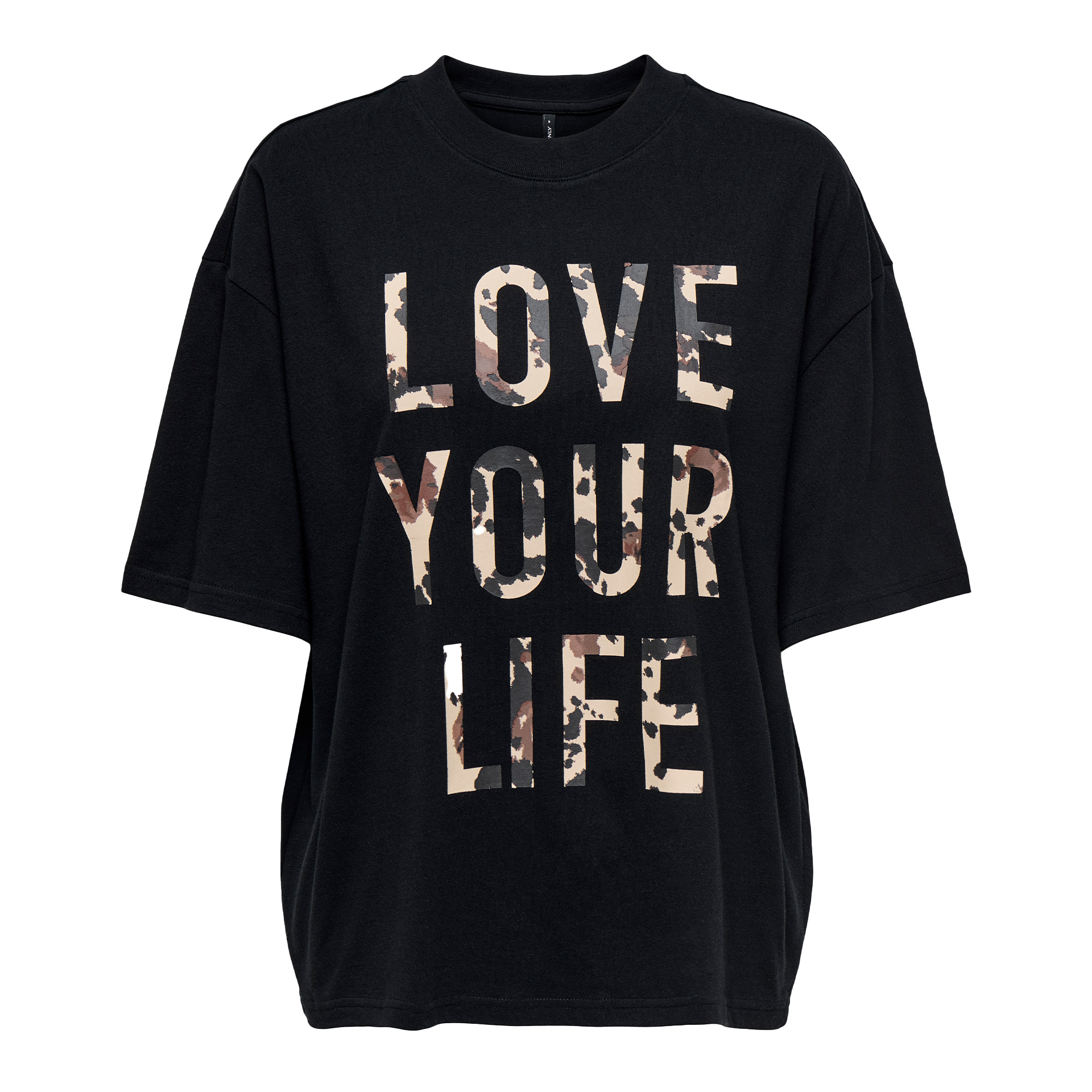 Only  T-Shirt Riri  Aop Print Box Jrs Black Life (Aop