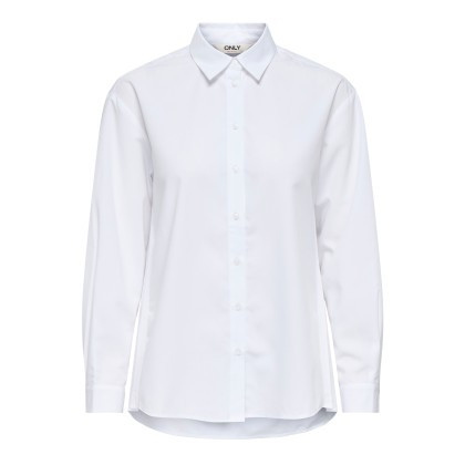 Only Camisa Onlwillow Life Plis Side  Sp Wvn Bright White