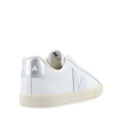 Veja Esplar Logo Extra-white Silver