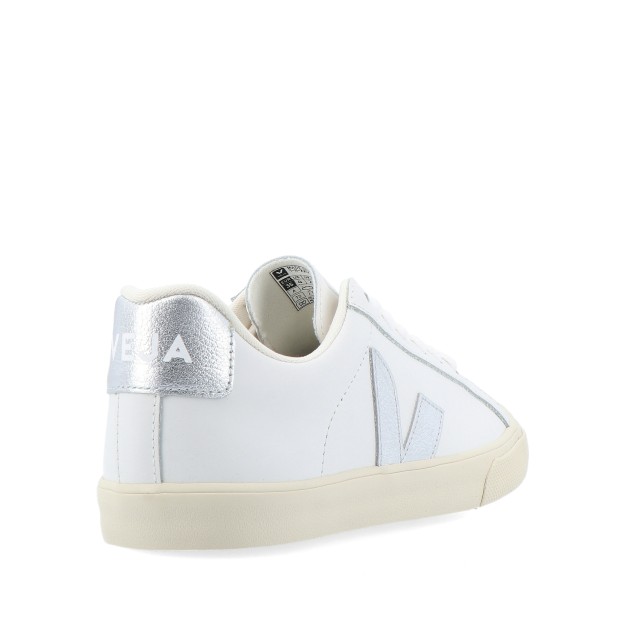 Veja Esplar Logo Extra-white Silver