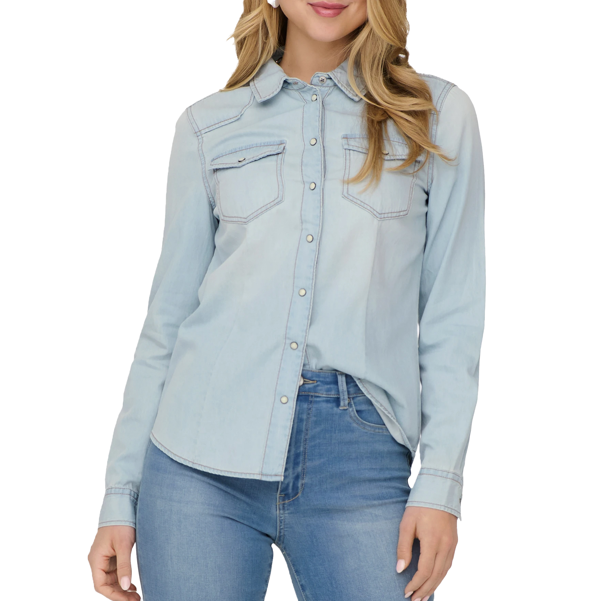 Only Onlalexa L/s Dnm Shirt Ana Noos