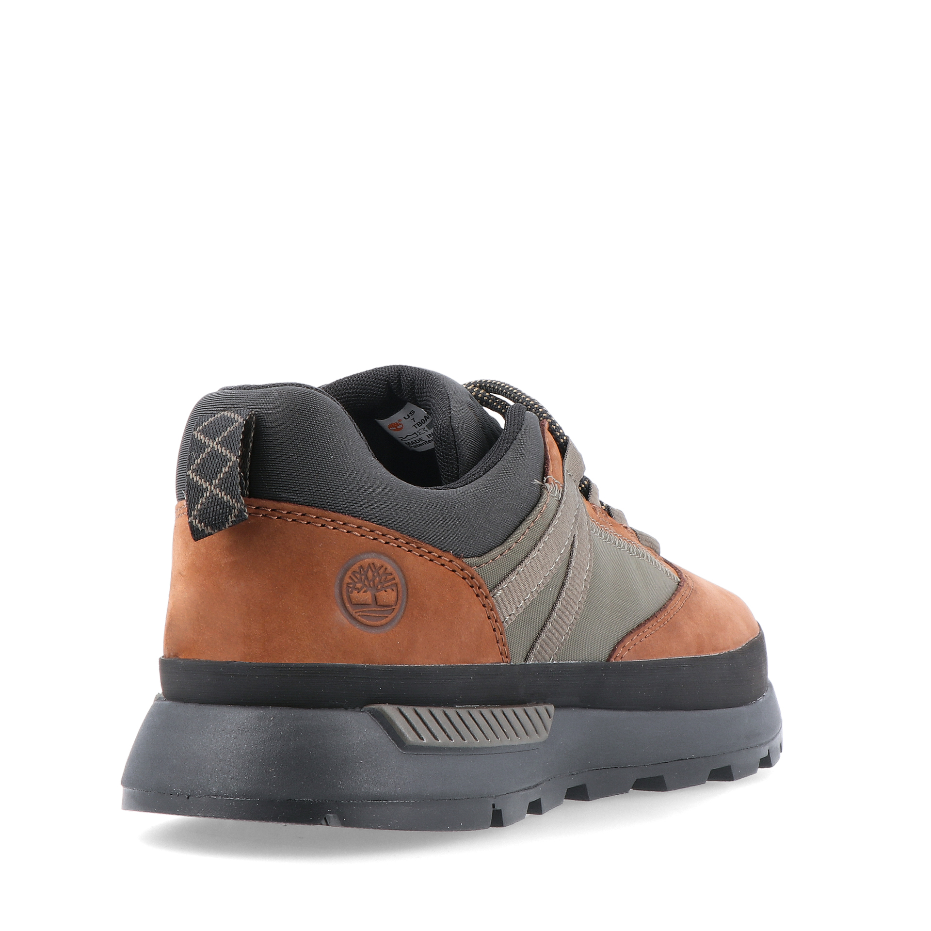 Timberland Euro Trekker Low Lace Up Sneaker Md Brown Nubuck W Green