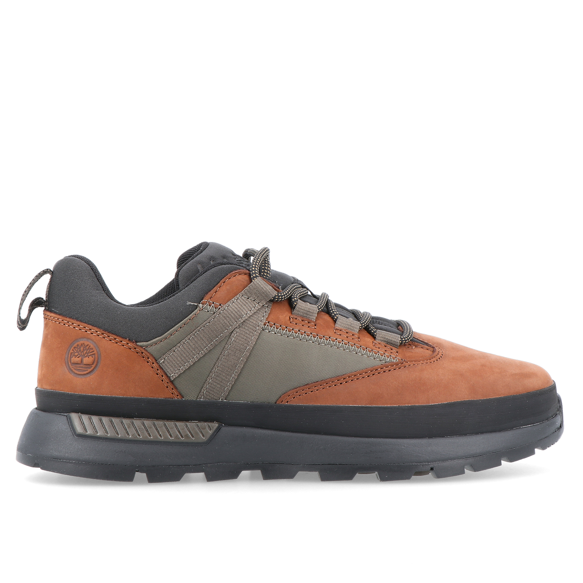 Timberland Euro Trekker Low Lace Up Sneaker Md Brown Nubuck W Green