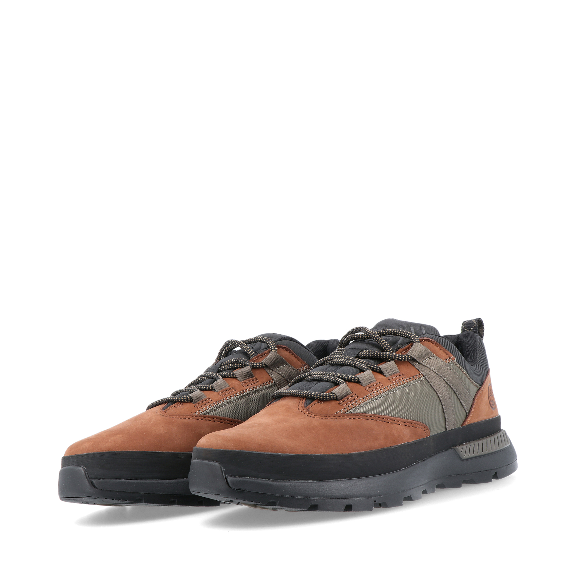 Timberland Euro Trekker Low Lace Up Sneaker Md Brown Nubuck W Green