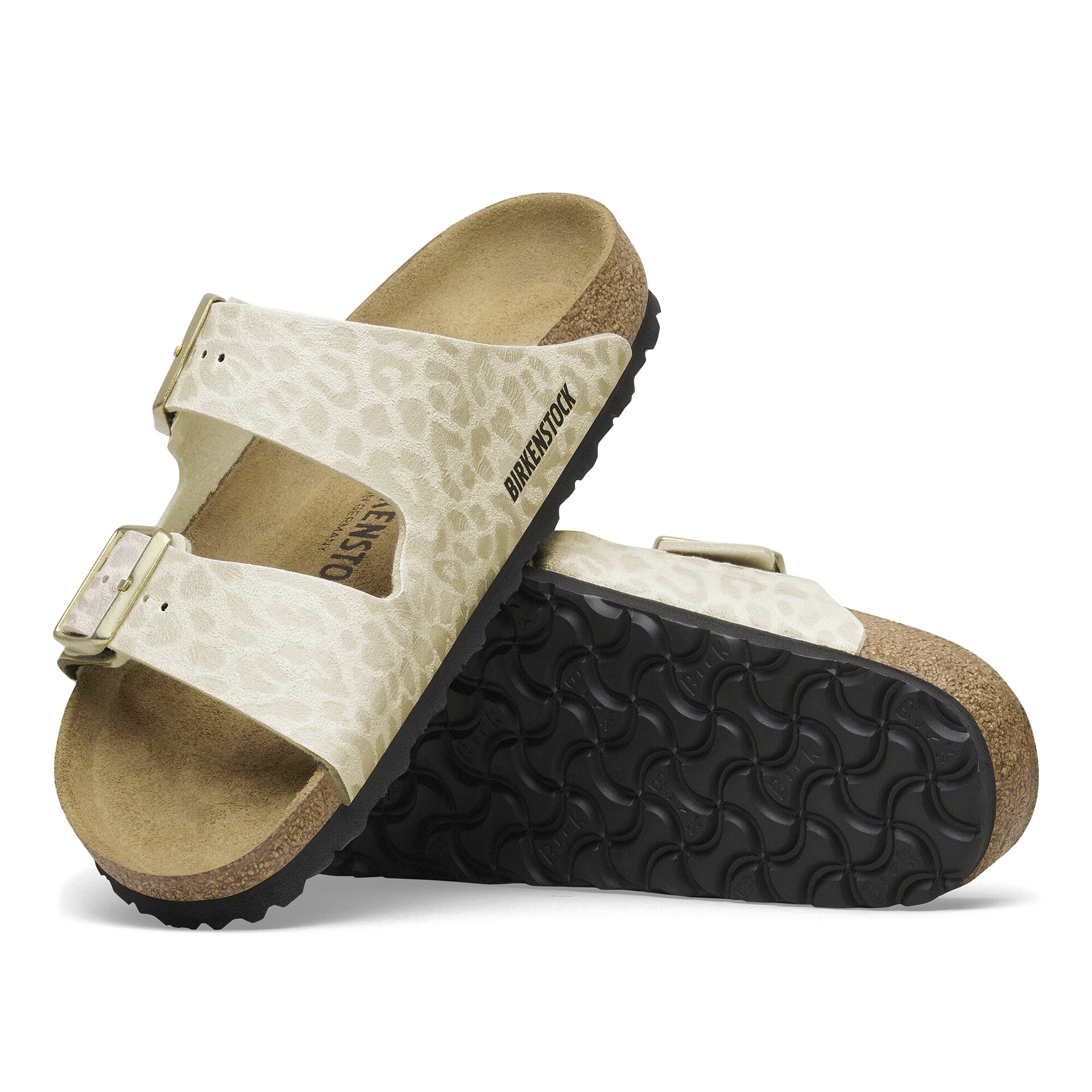 Birkenstock Arizona Bs Synthetik Narrow Fit Syn Leo Eggshell