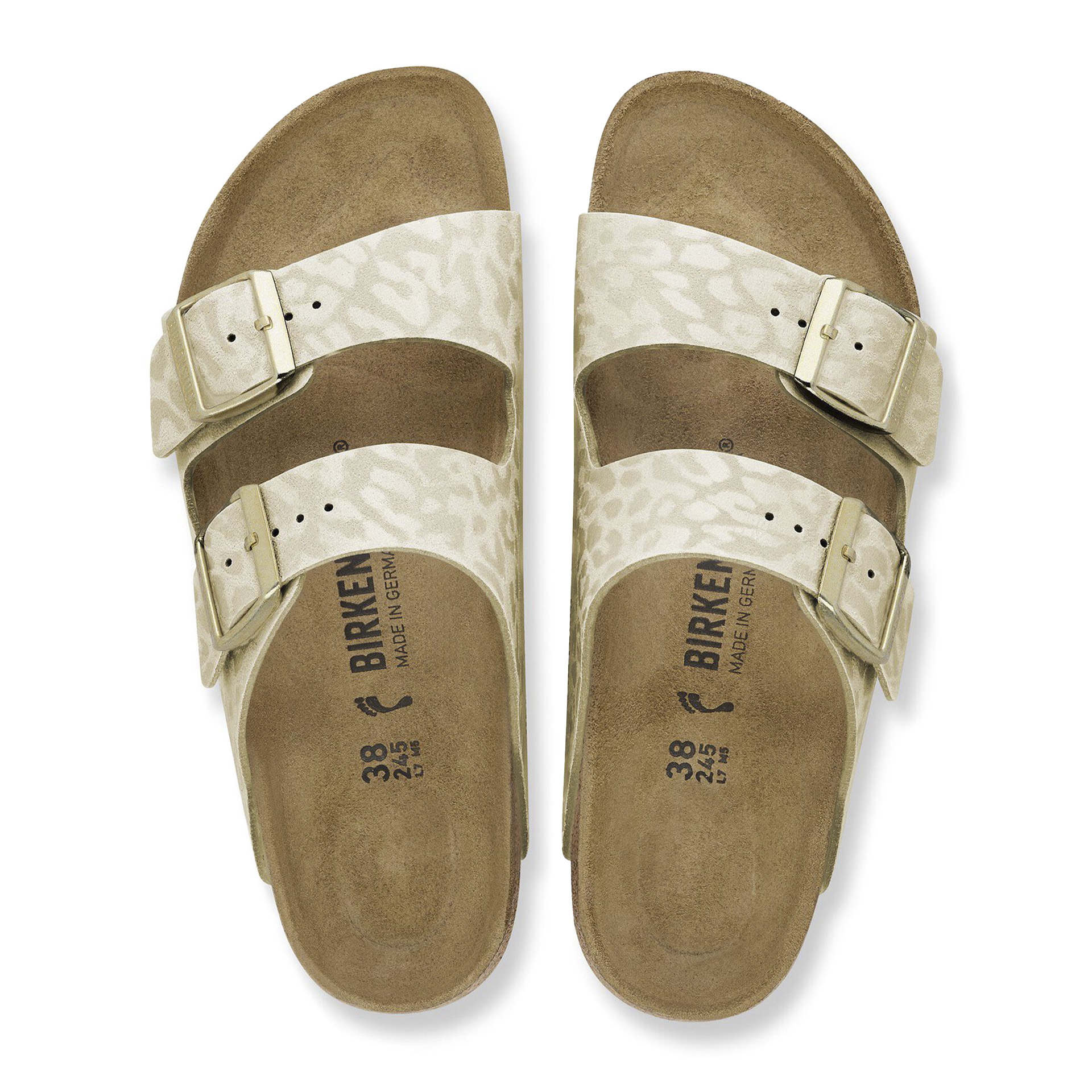 Birkenstock Arizona Bs Synthetik Narrow Fit Syn Leo Eggshell