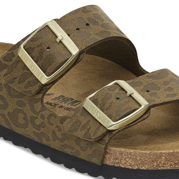 Birkenstock Arizona Bs Synthetik Narrow Fit Syn Leo Khaki
