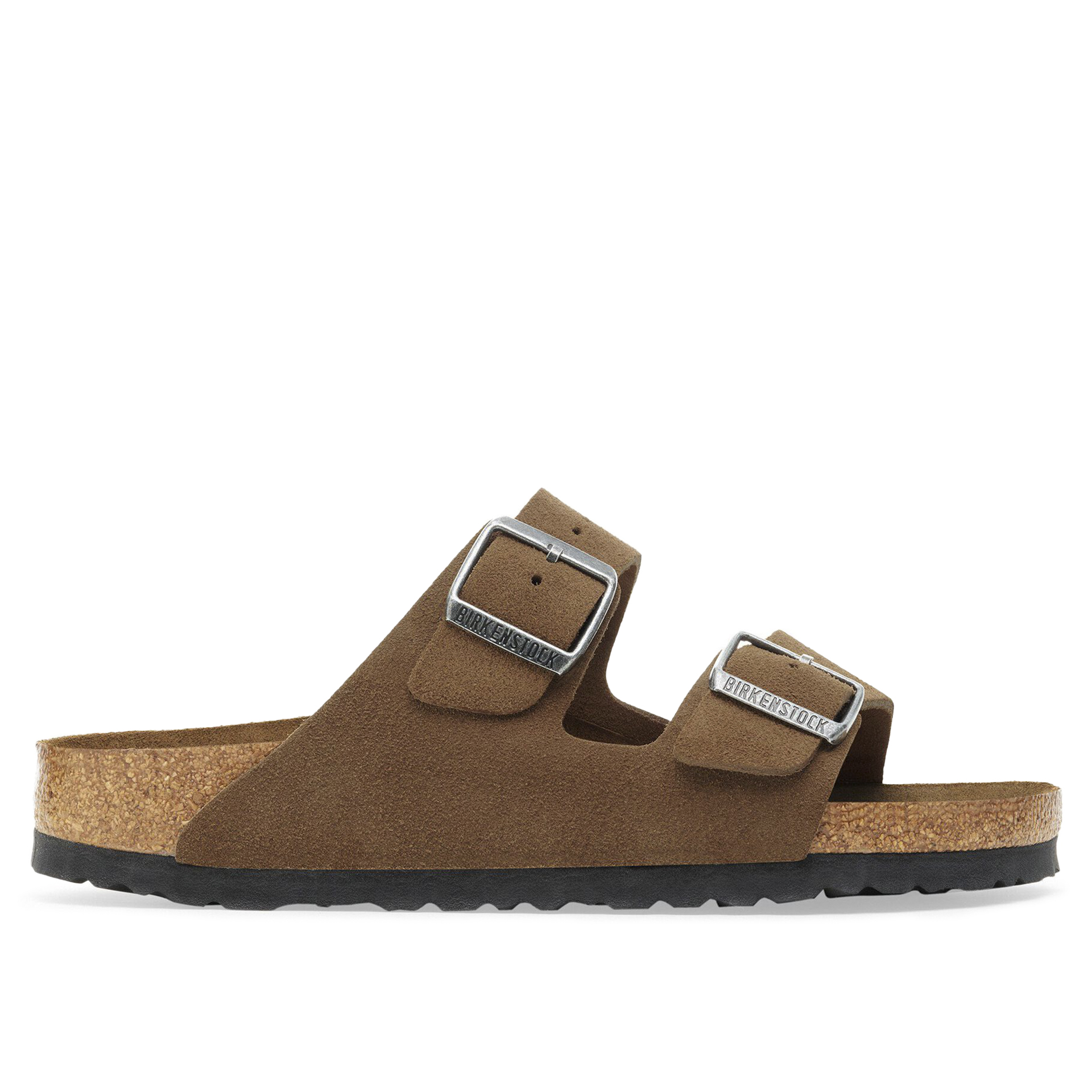 Birkenstock Arizona Soft Footbed Suede Leather Dark Tea Tonal Fb