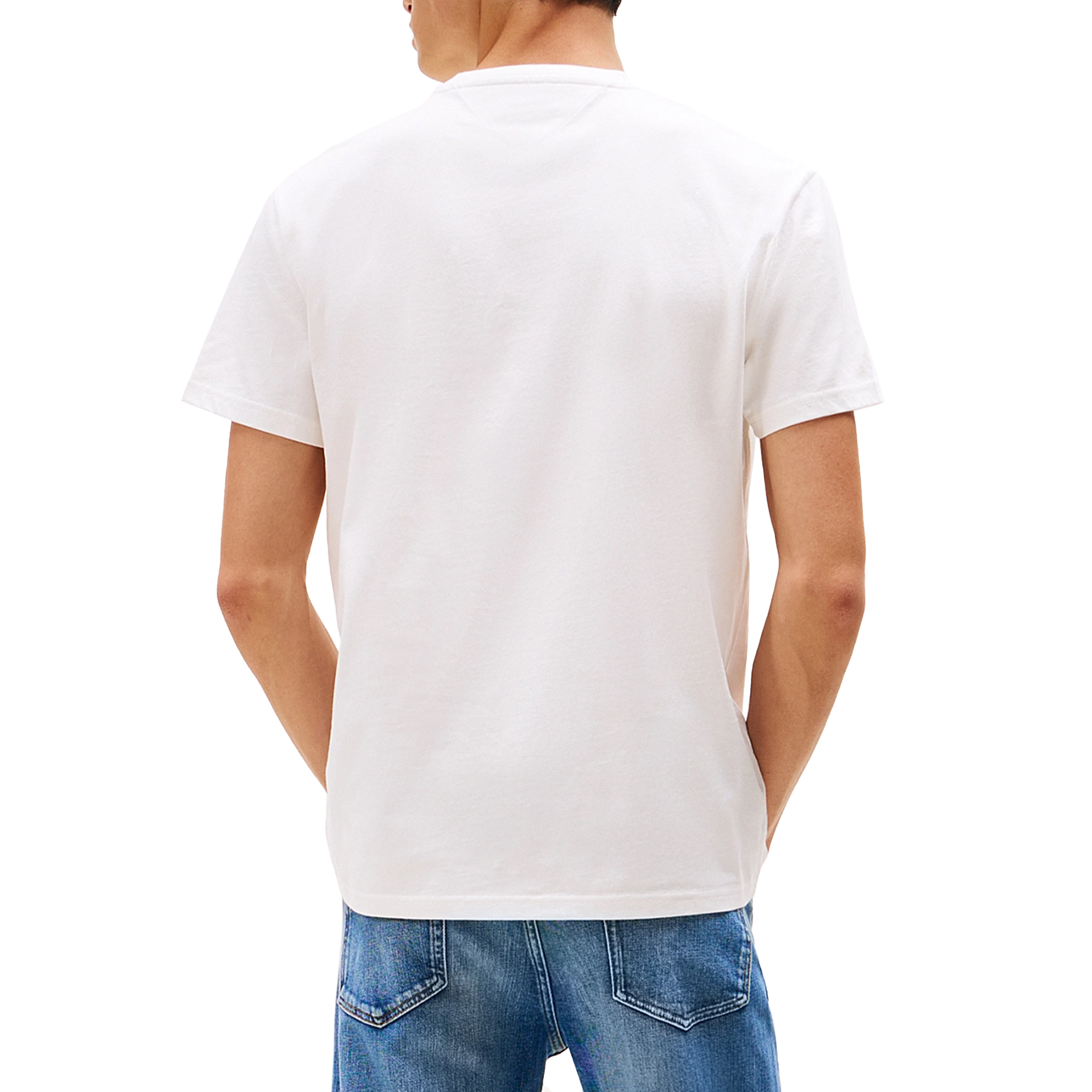 Tommy Hilfiger T-shirt Reg Linear Logo Ecru Multi