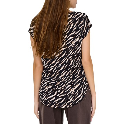 Only  T-Shirt Vic  Aop  Wvn Brush Derifting Zebra Only  T-Shirt Vic  Aop  Wvn Brush Derifting Zebra