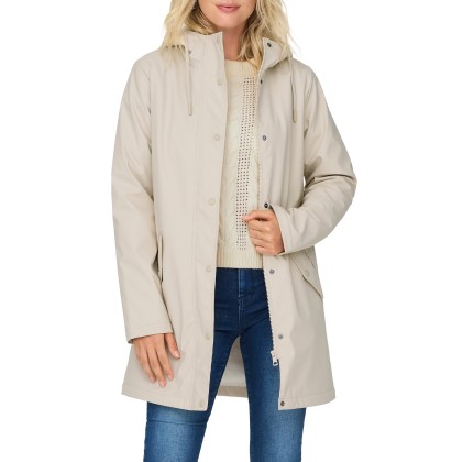 Only  Casaco Sally Otw  Oatmeal White Teddy