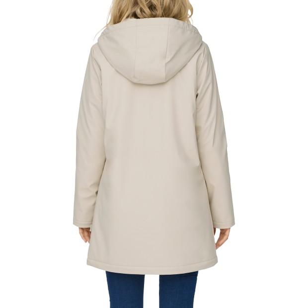 Only  Casaco Sally Otw  Oatmeal White Teddy