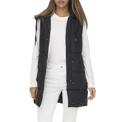Only  Colete Asta Puffer Waistcoat Life Otw Black