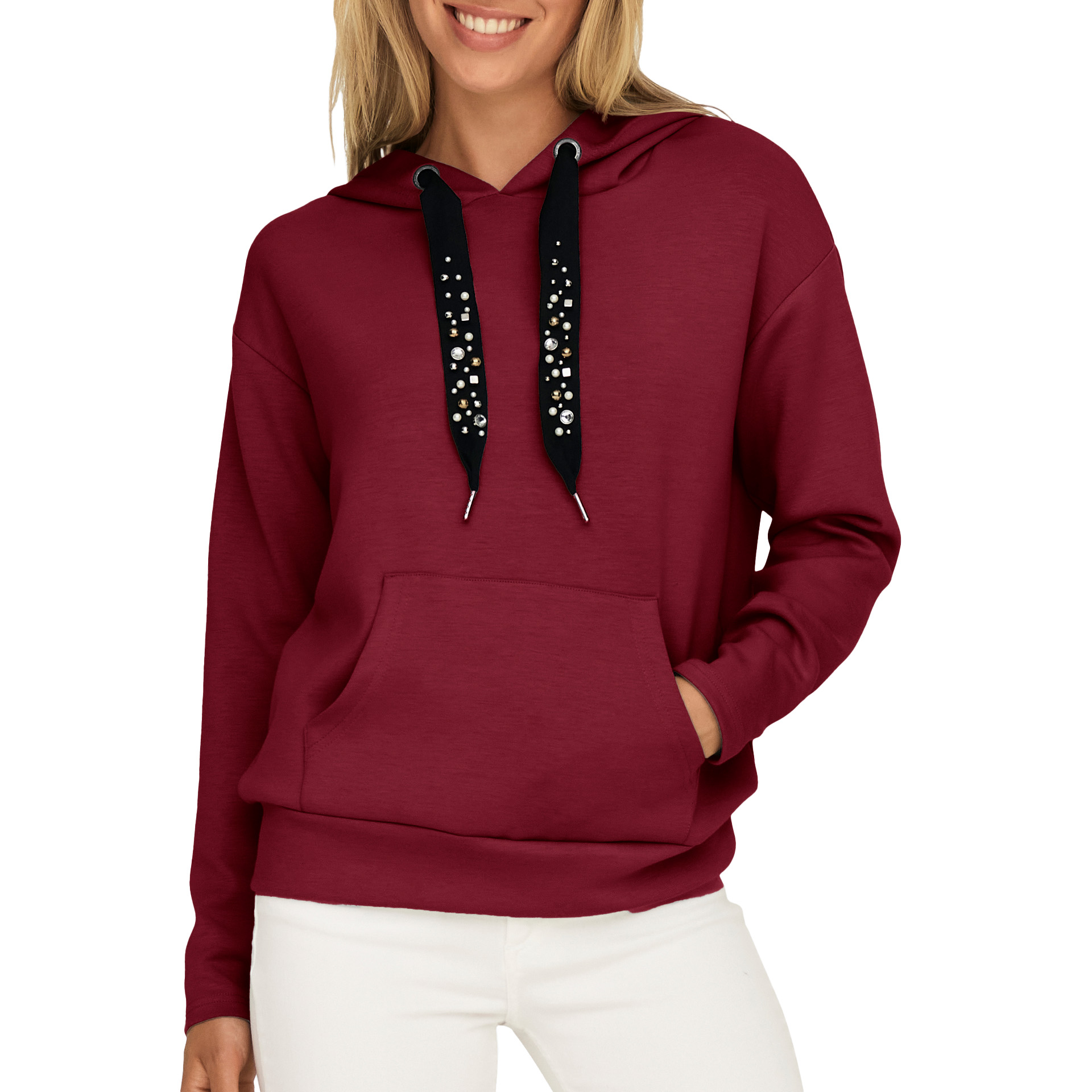 Only Sweat Fancy String Swt Cabernet Pearl Strings