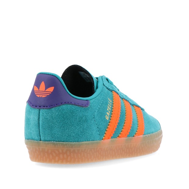 adidas Originals Gazelle Cf El I Pure Teal / Impact Orange / Collegiate Purple