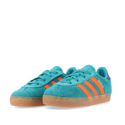 adidas Originals Gazelle Cf El I Pure Teal / Impact Orange / Collegiate Purple