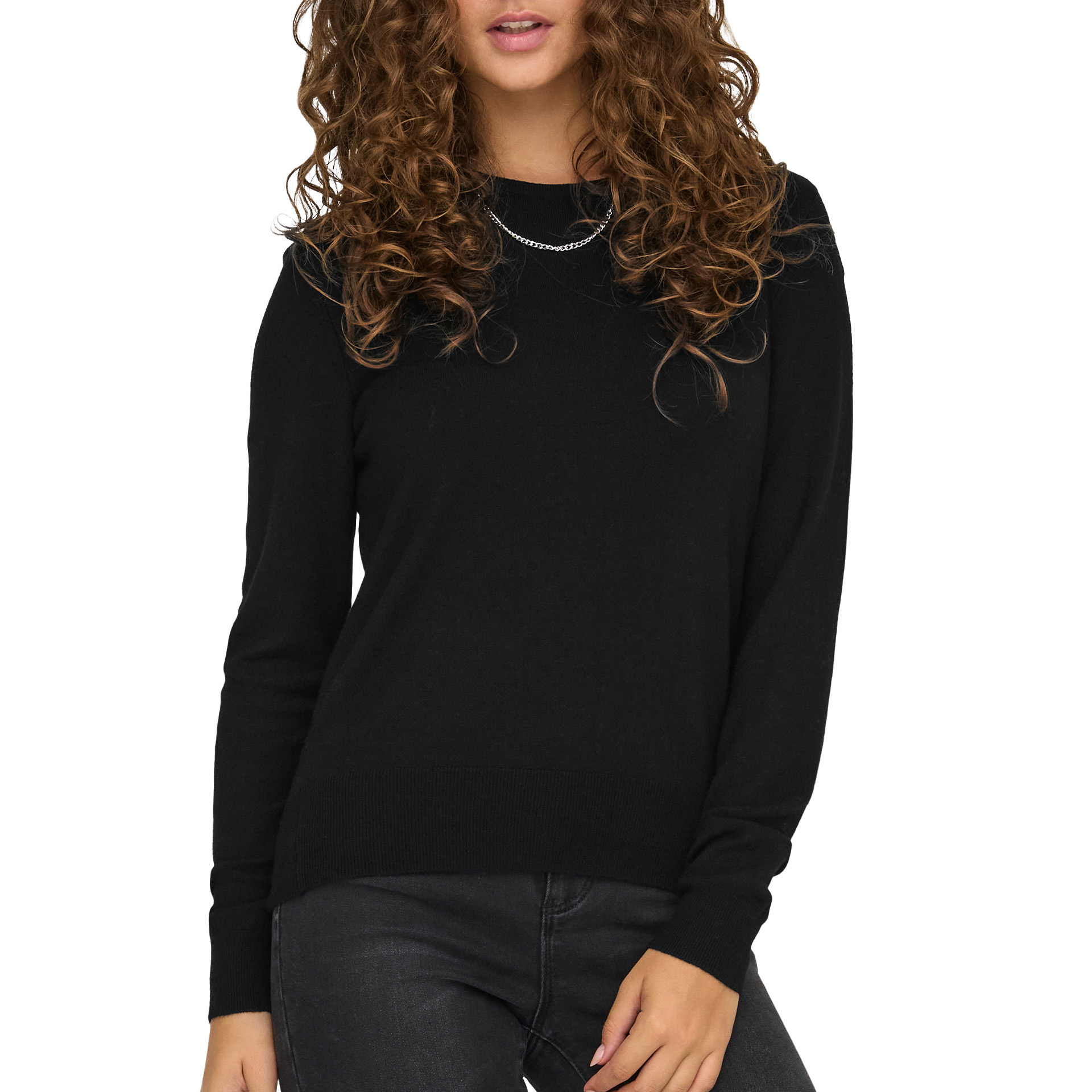 Only Camisola Venice Life Oneck Knt Black