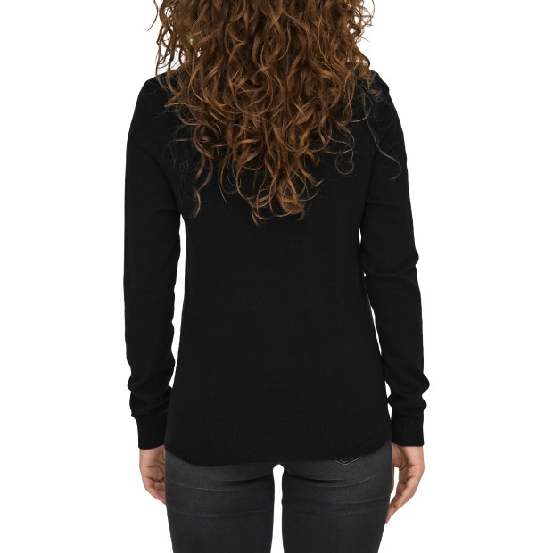 Only  Camisola Venice Life  Oneck Knt Black