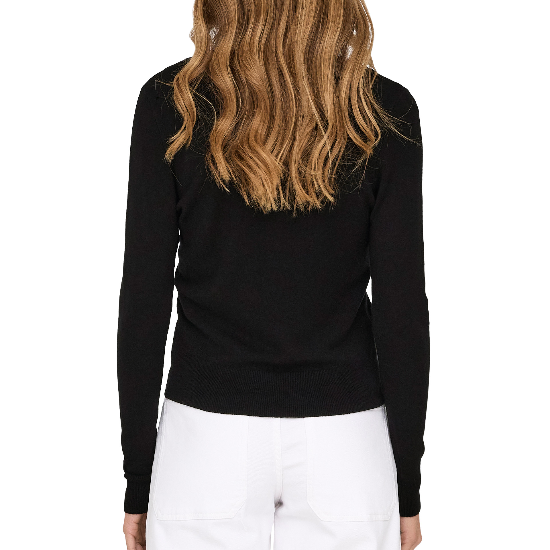 Only Camisola Venice Life Vneck Pullo Knt Black